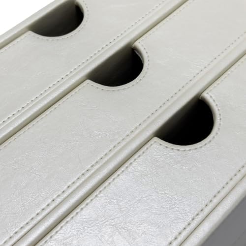 UnionBasic Document Organizer, 3-Drawer File Cabinet Document Storage Box, Office Desktop Filing Organizer, Creamy White - Image 5