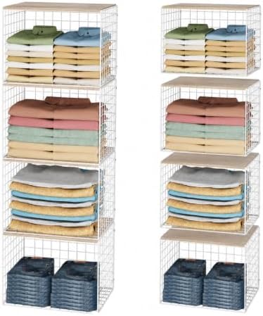 4 Widened & Heightened Closet Organizers And Storage Shelves With Top Board by Cidaziya