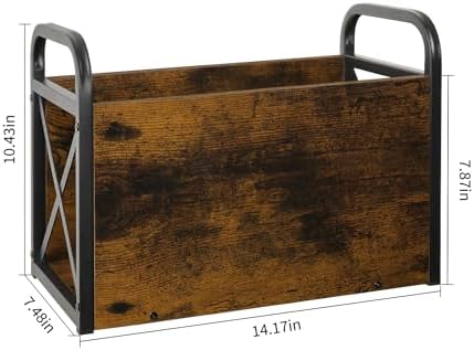 YINMIT Magazine Holder, Magazine Rack Floor, Magazine Storage Basket, Folder Organizer Bin for Books, Newspapers, Tablets - Image 6