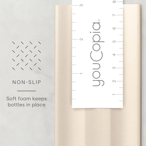 YouCopia SpiceLiner Adjustable Spice Drawer Liner, 10ft Roll, Sandstone, Seasoning and Spices Bottle Organizer Insert (Pack of 6) - Image 3