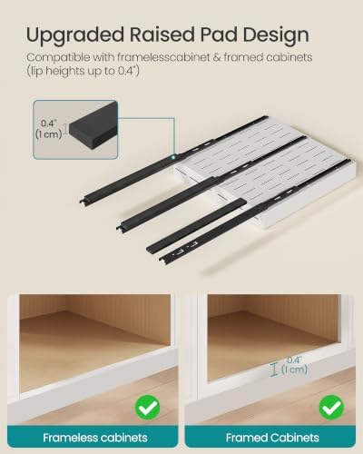 SONGMICS Pull Out Cabinet Organizer, Expandable Carbon Steel Drawers - Image 4