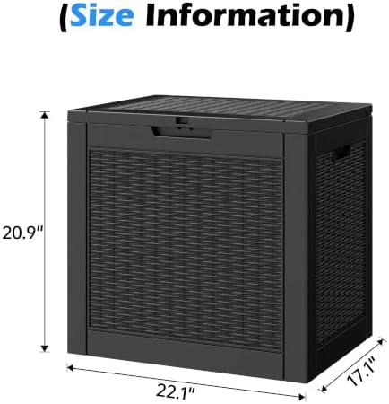 Outdoor Storage Box Waterproof, 30 Gallon Deck Box for Patio Storage - Image 2
