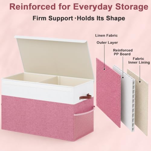 Large Toy Storage Box with Lid, Toy Chest Organizer Bin for Kids - Image 6
