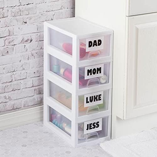 Sterilite Stacking Drawer Storage Organizer for Clothes, 6 Quart, 24-Pack - Image 6