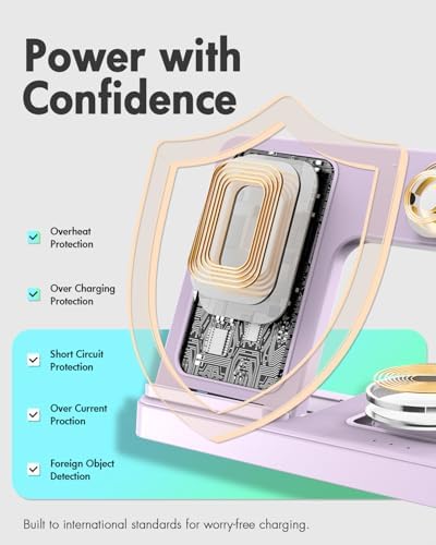 GETPALS Wireless Charger iPhone Charging Station for Apple Multiple Devices - Image 6