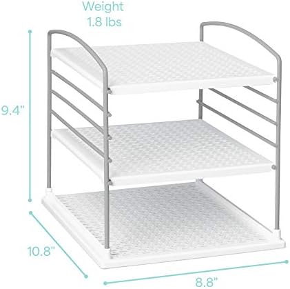 YouCopia UpSpace Adjustable Box Organizer for Foil Wrap and Kitchen Cabinet Storage, Original, White - Image 3