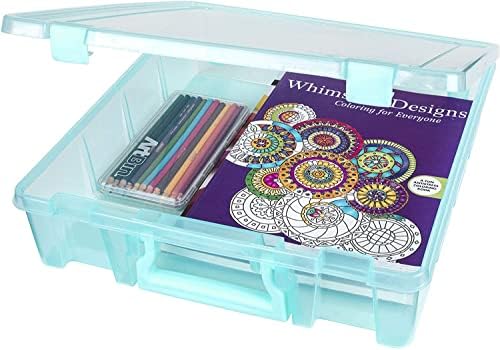 ArtBin Super Satchel 1-Compartment Craft Storage Box, Aqua by ArtBin