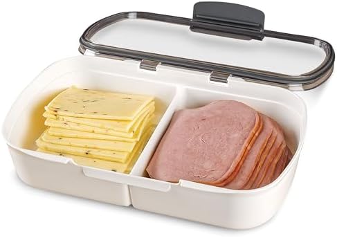 ProKeeper Split Deli Food Storage Container, Air-Tight Seal, 11.75 Inches by ProgressiveInternational
