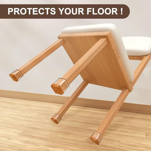 OCONDA 20 Pcs Silicone Chair Leg Floor Protectors for Hardwood Floors,Large - Image 5