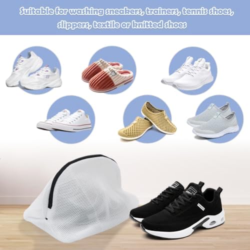 Tenn Well 3Pcs Mesh Laundry Bags For Shoes Sneakers Fits Size 12 - Image 2