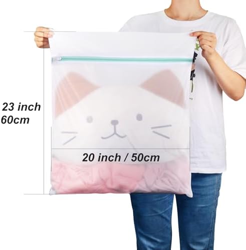 Tenn Well 3Pk 20x23" Mesh Laundry Bags Large Lingerie for Delicates - Image 2