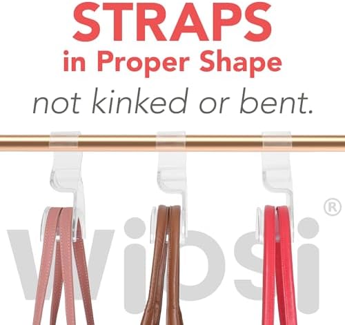 Clear Purse Hanger Closet 3 Pack, Acrylic Purse Hooks for Closet - Image 6