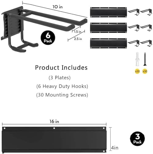 Garage Wall Organizer-Garden Tool Rack Wall Mount - Image 6