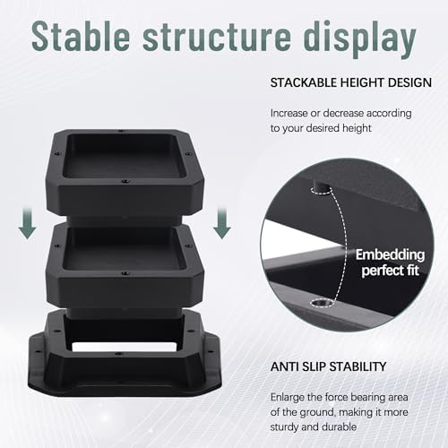 BTSD-home Bed Risers 1 Inch - Image 4