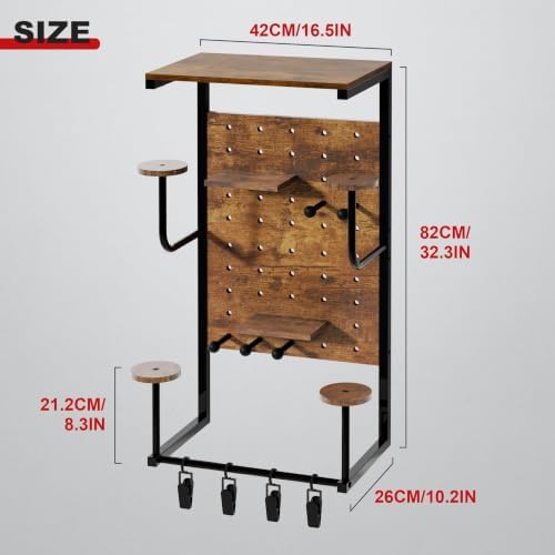 Motorcycle Helmet Wall Mount, 4-Helmet Capacity - Image 5