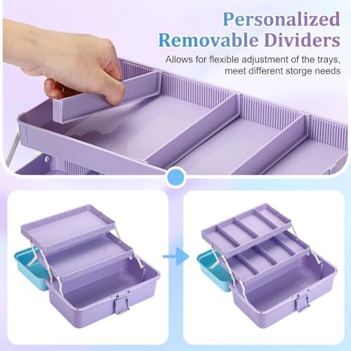 BTSKY 3-Layer Plastic Dividing Storage Box Craft Organizer and Storage - Image 5