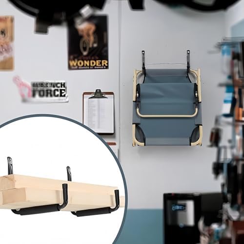 CROISSANT 2Pack Garage Storage Ladder Hook, Suitable for Kayak Hangers for Garage wall, Heavy Duty Hooks for Hanging 50 lbs - Image 4