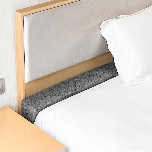 DEEPSHARK Bed Gap Filler for Full Mattress, High-Density 45D Sponge, Removable and Washable Cover, Mattress Extender Filler for Headboard Gap, Bed Space Crack, Wall(54"×4"×10", Full) by DEEPSHARK