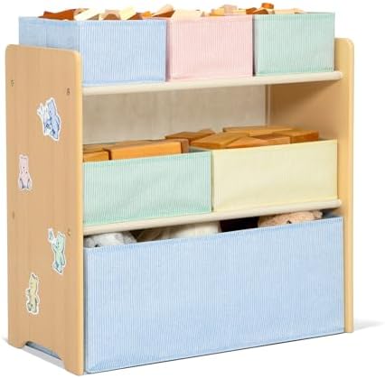 Delta Children - GapKids 6 Bin Toy Organizer - Greenguard Gold Certified, Pastel - Image 3