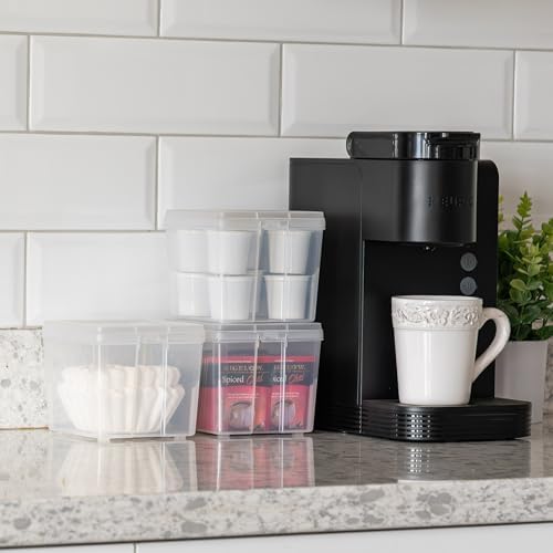 IRIS USA Flip Top Storage Containers |Made in USA| Small (10-Pack) - Clear - Image 6