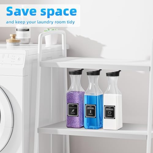 54oz Laundry Detergent Dispenser,Liquid Container,Plastic,2 Pack Black - Image 6