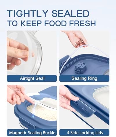 20-30 Lbs Rice Storage Container,Collapsible Food Storage Container - Image 3