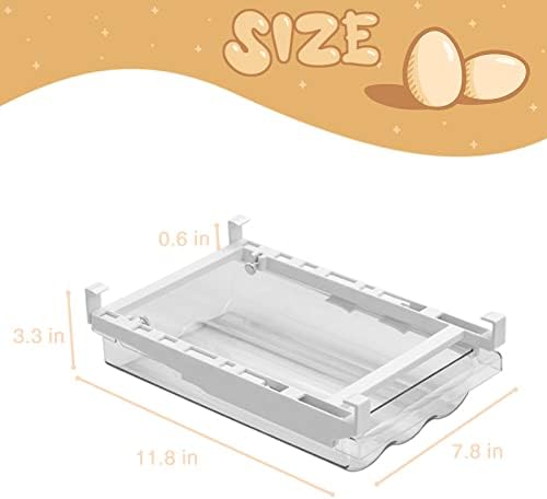 Egg Holder For Refrigerator，Mini Fridge Drawer Organizer Egg Storage Bin Clear Egg Tray Clear Plastic Storage Container - Image 2