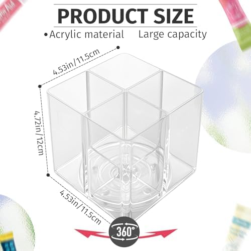 Drink Packet Organizer For Powdered Drink Mix,Powder Packet,Water Packet,Water Flavor Packet,Lazy Susan Organizer Rotating Holder for Drink Mix Necessities（Square） - Image 2
