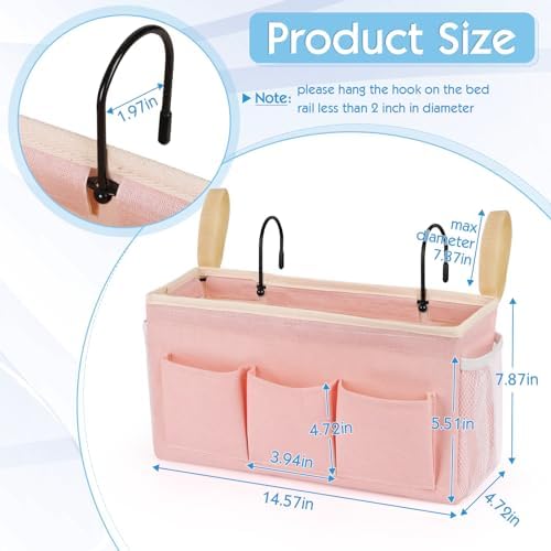 Bedside Caddy Bedside Storage Bag for Headboards/Bunk Bed - Image 2