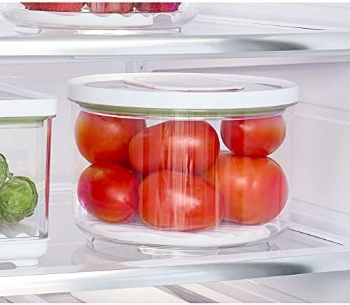 iDesign Round Fridge Produce Bin, Clear - Image 2