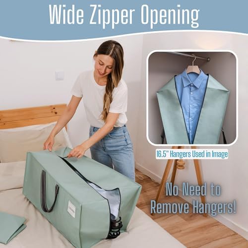 VENO 6 Pack Heavy Duty Moving Bags with Backpack Straps, Zippers & Handles, Extra Large Packing Bags for College Dorm Essentials, Moving Supplies Alternative to Cardboard Moving Boxes - Image 5