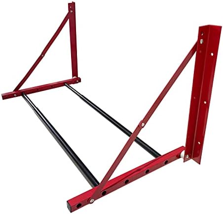ROBLOCK Folding Tire Wheel Rack Wall Mount Multi-Tire Spare Carriers Garage (32"-48") x 22" x 22", Red by ROBLOCK