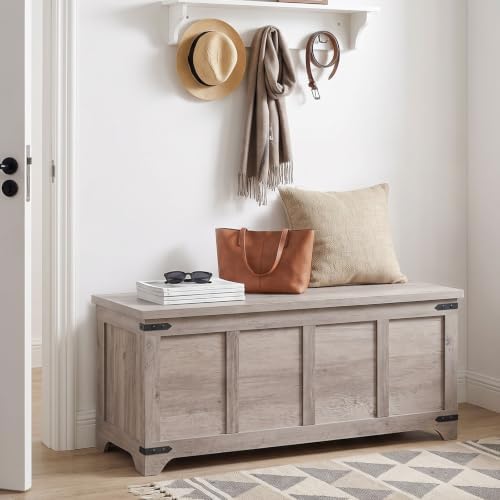 MAHANCRIS 47.2" Storage Chest Extra Large, Toy Box with 2 Safety Hinges - Image 2