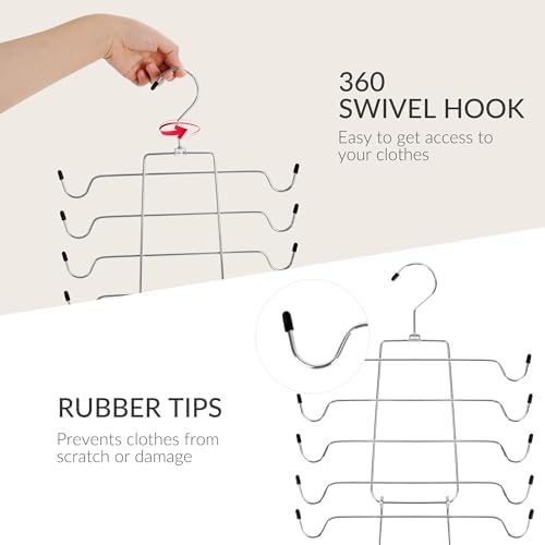 ZEDODIER 6 Pack Tank Top Hanger, Bra Organizer for Closet, Space Saving - Image 7