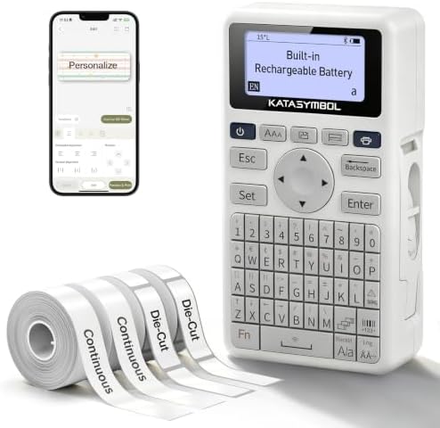 SUPVAN E11 Keyboard & Bluetooth Label Maker Machine with 4 Tapes by SUPVAN