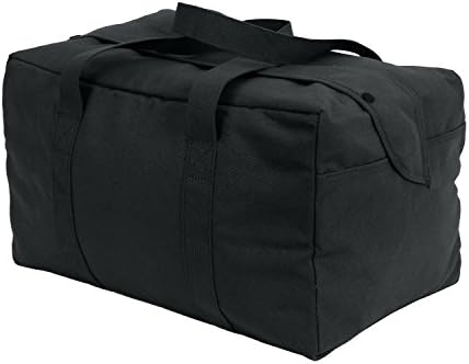 Rothco Canvas Parachute Cargo Bag, Black, 40.5L by Rothco