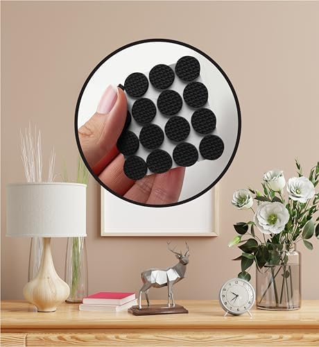 Slipstick GorillaBumperPads Premium 1/2” Rounds Adhesive Non Slip Pads/Bumpers (64 Gripper Dots) Perfect Grips for Small Items/Décor, Cabinet Stoppers, Drawer/Door Bumpers, Glass/Picture Frame Pads - Image 4