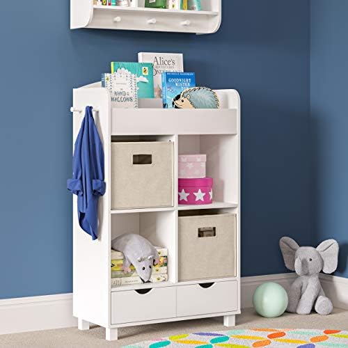 RiverRidge Folding Storage Bins - 2-pack of 10in Tall Taupe Cubes - Image 2