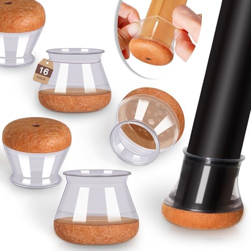 YOZON Chair Leg Floor Protectors Felt Silicone Caps Strengthen Bottom by DesignedtoProtectMadetoBelong
