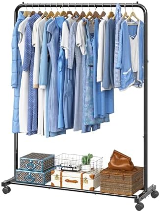 Simple Trending Clothing Rack, Portable Garment Rack, Clothes Rack, Black by SimpleTrending