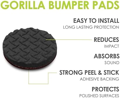 Slipstick GorillaBumperPads Premium 1/2” Rounds Adhesive Non Slip Pads/Bumpers (64 Gripper Dots) Perfect Grips for Small Items/Décor, Cabinet Stoppers, Drawer/Door Bumpers, Glass/Picture Frame Pads - Image 2