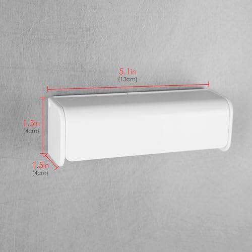 2 Pack 6 Slots Wall Mount Toothbrush Holder with Cover, Self Adhesive Toothbrush Storage Organizer for Shower, Toothbrush Hanger for Bathroom, Medicine Cabinet, Dorm - Image 2