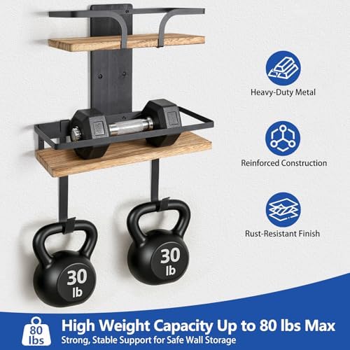 VINAEMO Ironing Board Hanger Wall Mount, 2-Layer Laundry Room Organizer - Image 6