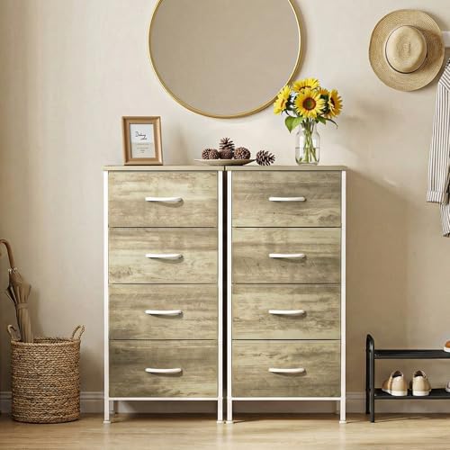 Sweetcrispy Dresser for Bedroom, 4 Drawer Storage Cabinet, Tall Nightstand - Image 2