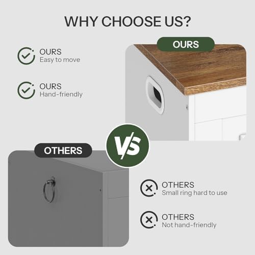 CHOEZON Storage Bench, 47.2" Large Wooden Storage Chest with Safety Hinge - Image 4