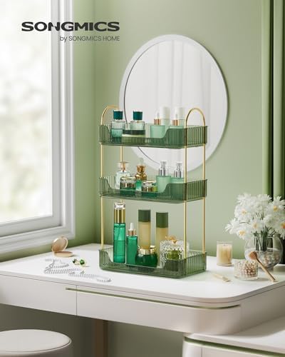 SONGMICS 3-Tier Makeup Organizer, Square, Customizable - Image 6