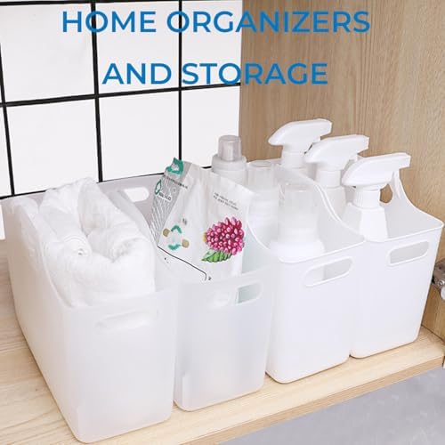 2 Pack Fridge Organizer Bins with Handle, PP Plastic Organizers - Image 3