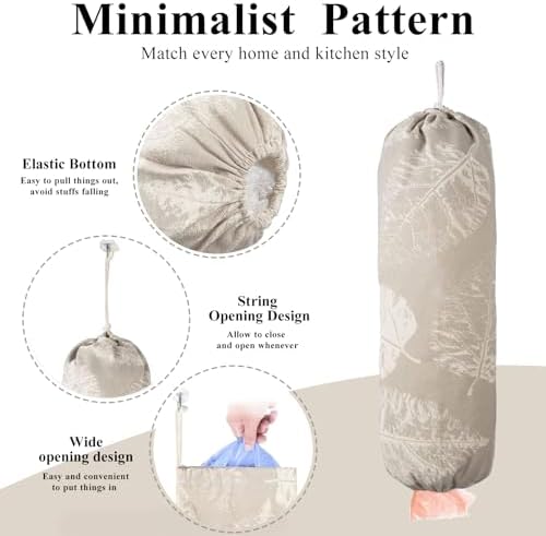 TOGETRUE Plastic Bag Holder, Wall Mount Plastic Bag Organizer Dispenser - Image 2