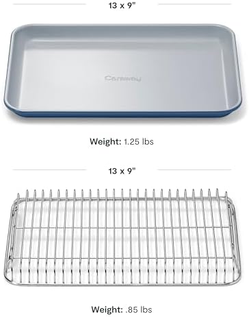 Caraway Non-Stick Ceramic Baking Sheet and Cooling Rack - Image 3