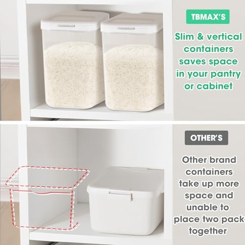Large Rice Storage Container 20 - 25 Lbs, Airtight Flour Container & Scoop - Image 5
